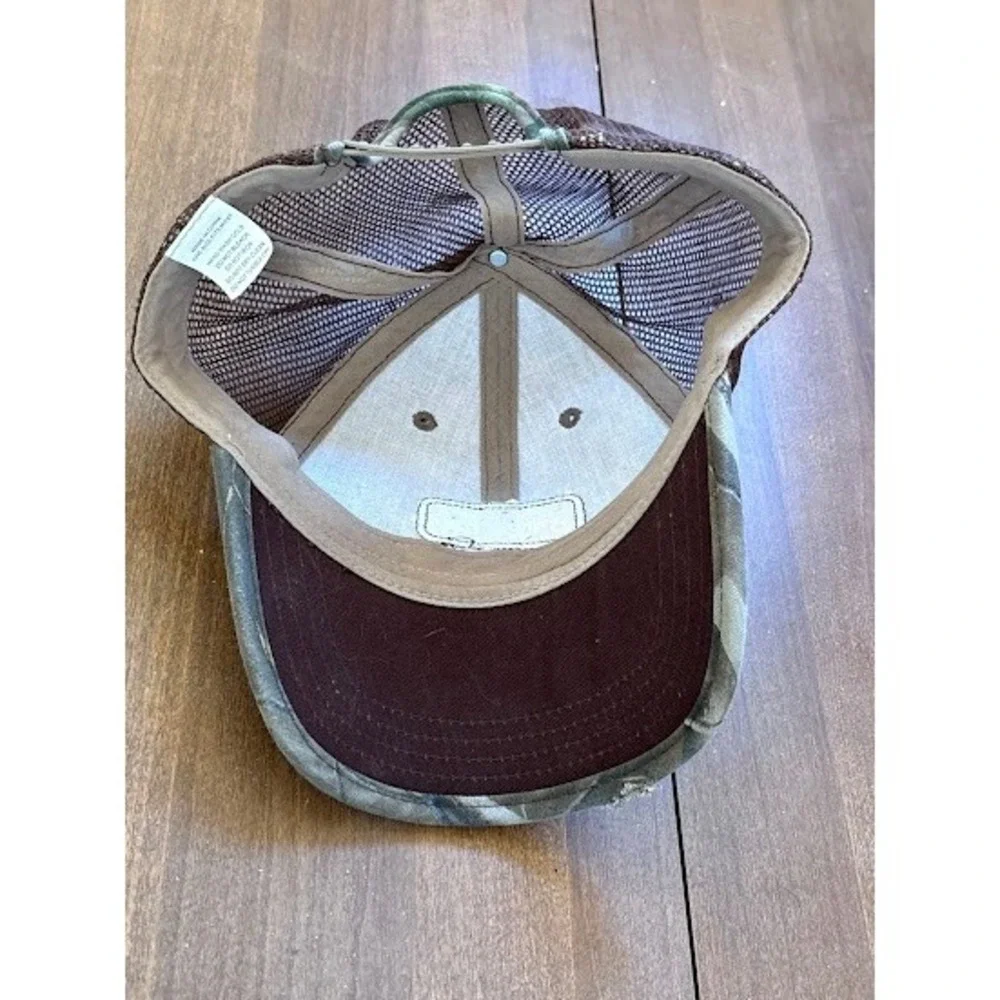 ASGROW DeKalb Brown Trucker Hat Camo Trim One Size Fits Most‎